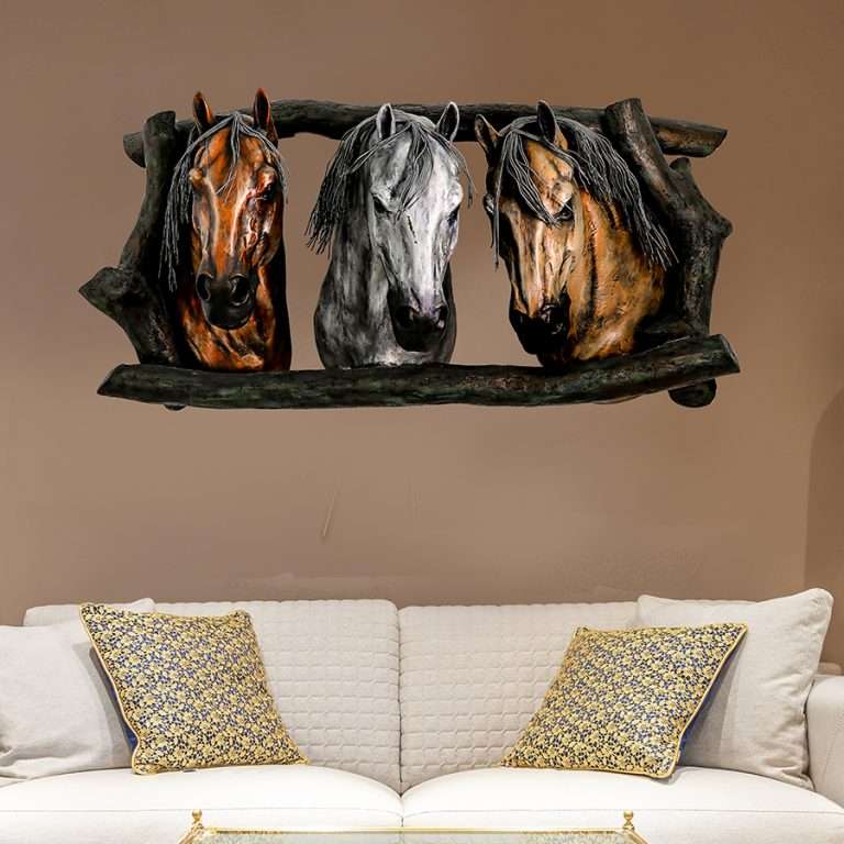 3D file WILD HORSE WALL SCULPTURE 2D·3D printable model to download·Cults